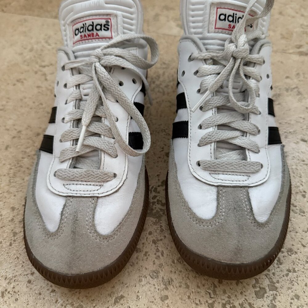 adidas Samba White and Gray Sneakers